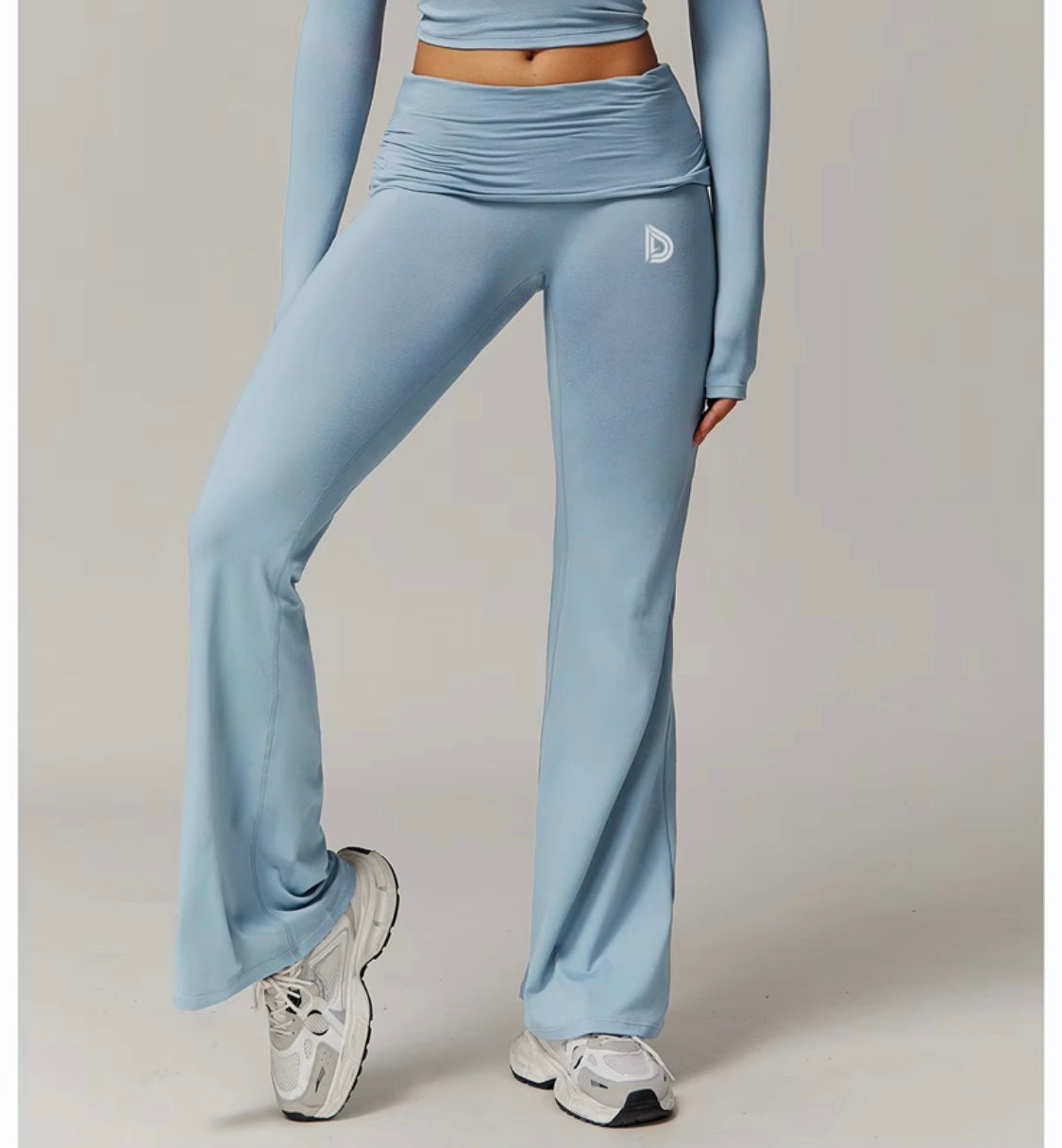 Blue, Grey Yoga Pants