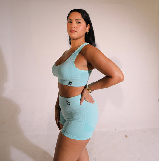 Blue Women's Gym Set